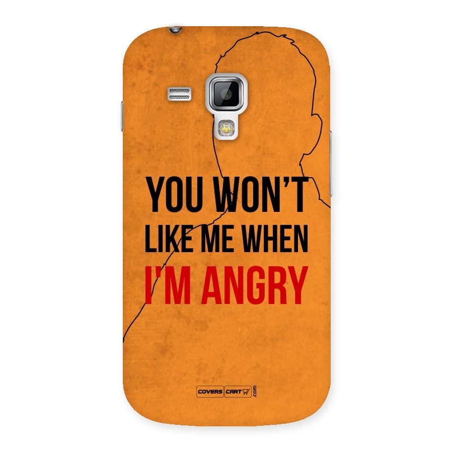 I m Angry Back Case for Galaxy S Duos