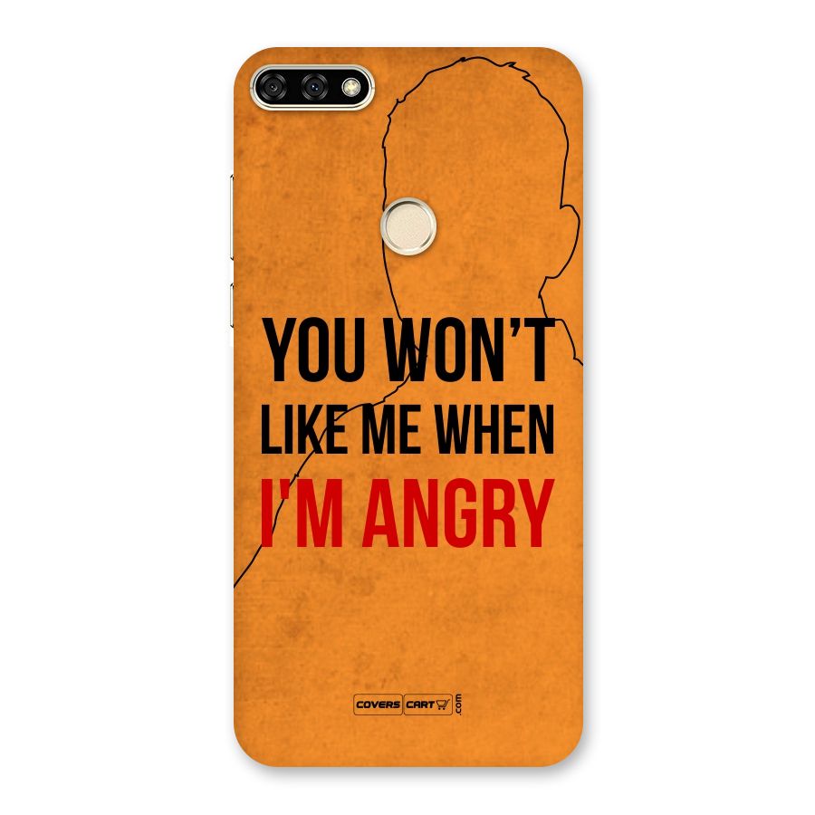 I m Angry Back Case for Honor 7A