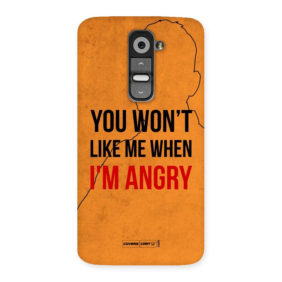 I m Angry Back Case for LG G2