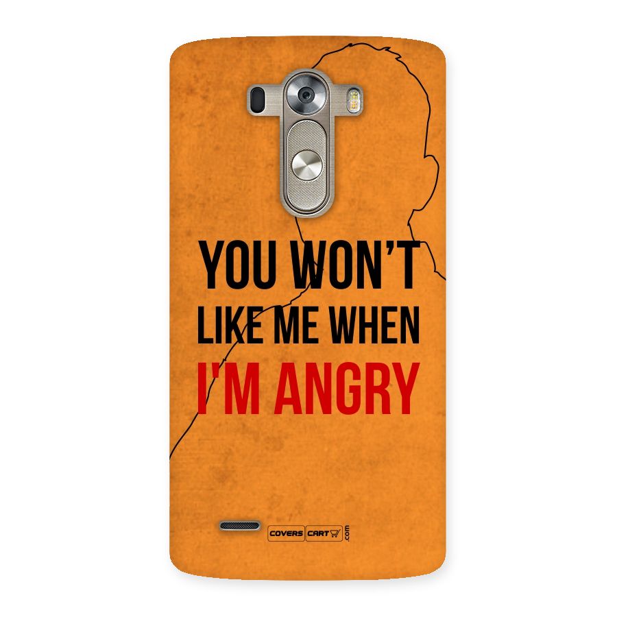 I m Angry Back Case for LG G3