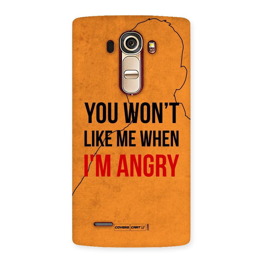 I m Angry Back Case for LG G4