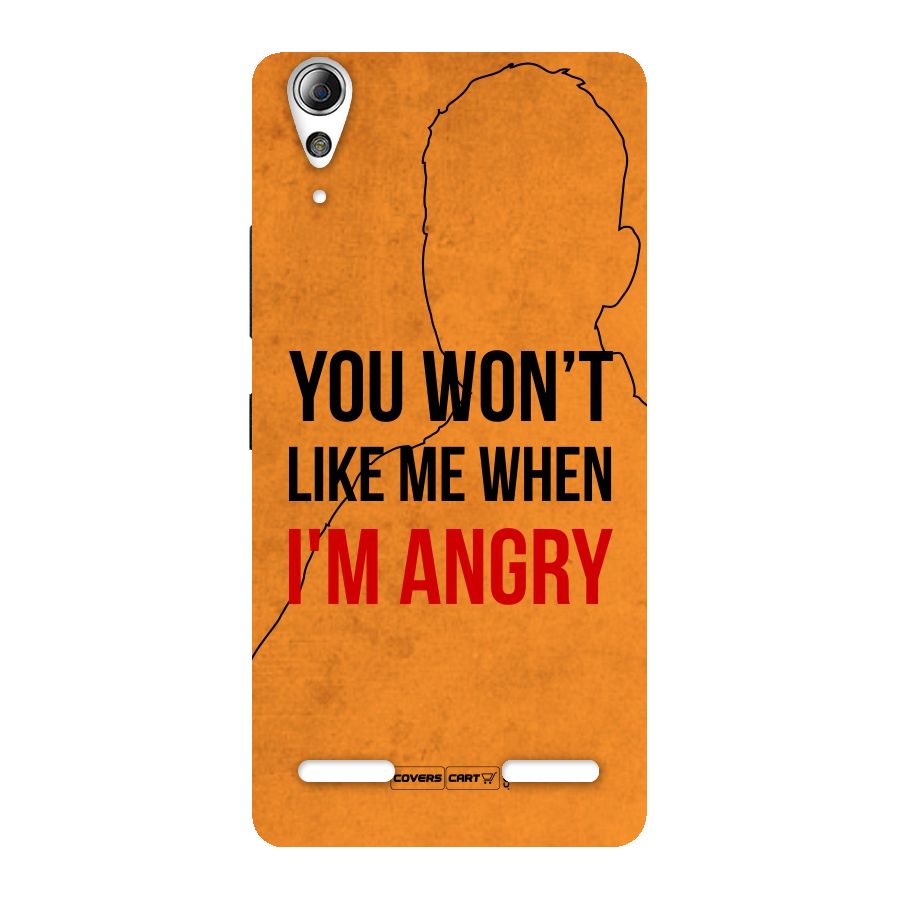I m Angry Back Case for Lenovo A6000