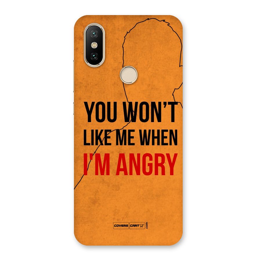 I m Angry Back Case for Mi A2
