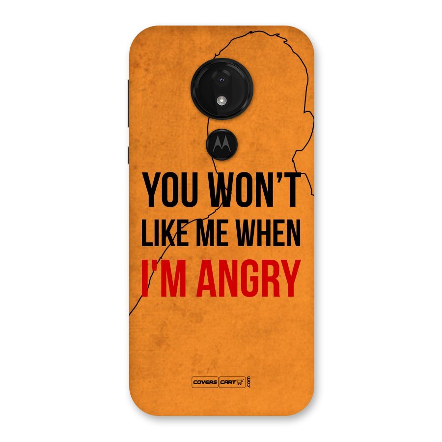 I m Angry Back Case for Moto G7 Power