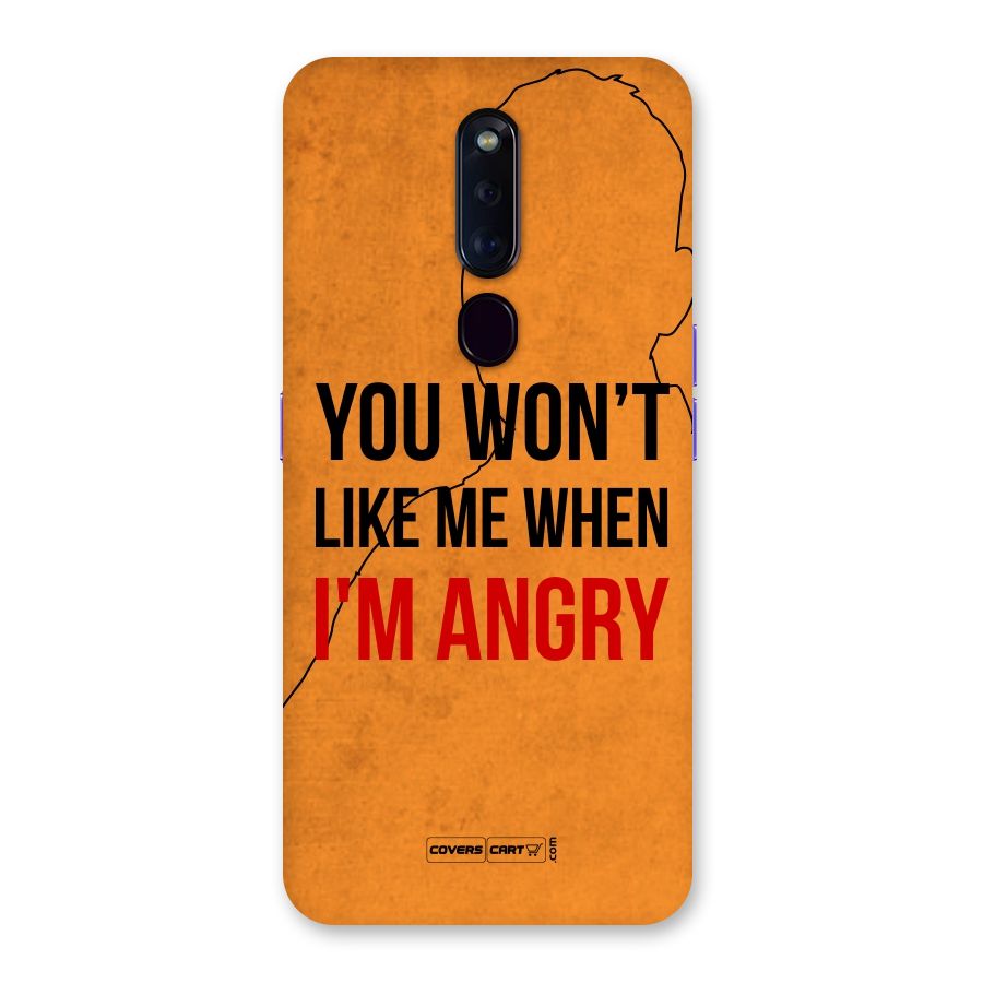 I m Angry Back Case for Oppo F11 Pro