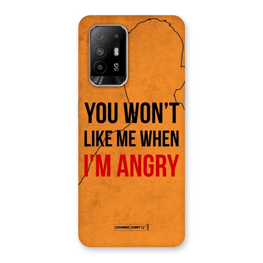 I m Angry Back Case for Oppo F19 Pro Plus 5G