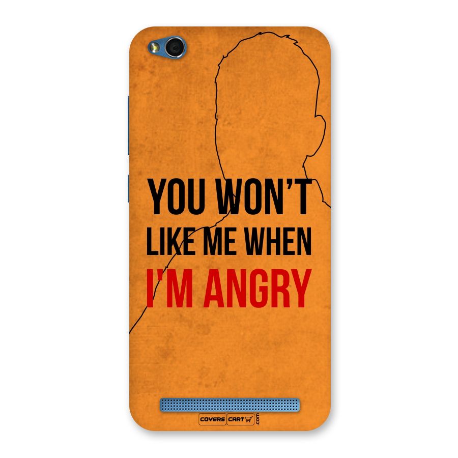 I m Angry Back Case for Redmi 5A