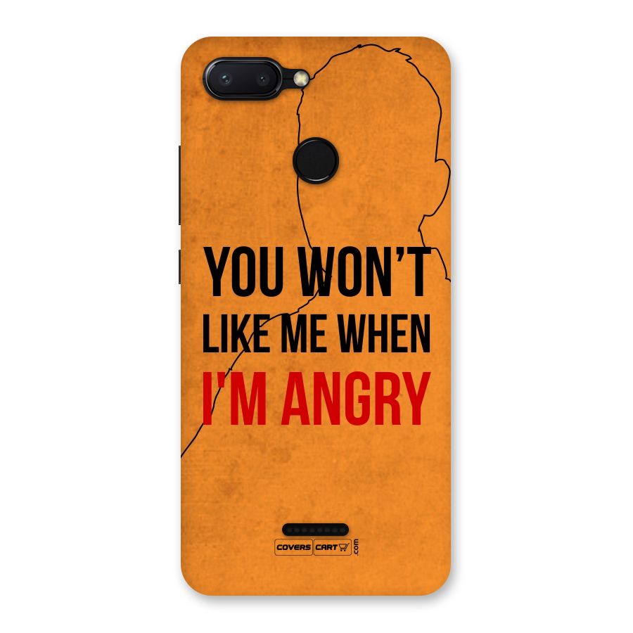 I m Angry Back Case for Redmi 6