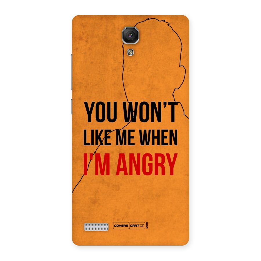 I m Angry Back Case for Redmi Note