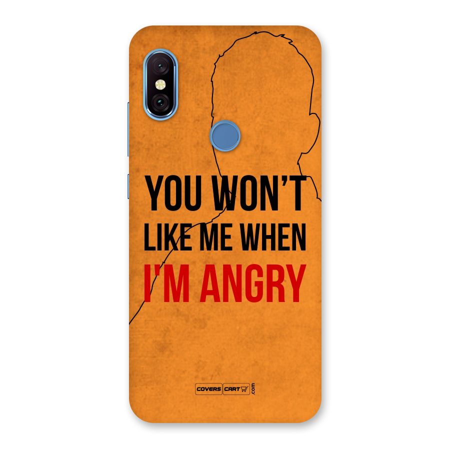 I m Angry Back Case for Redmi Note 6 Pro