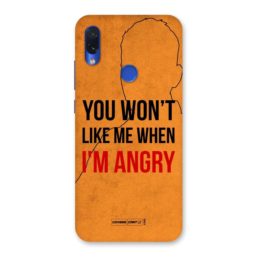 I m Angry Back Case for Redmi Note 7