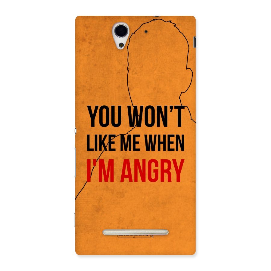 I m Angry Back Case for Sony Xperia C3