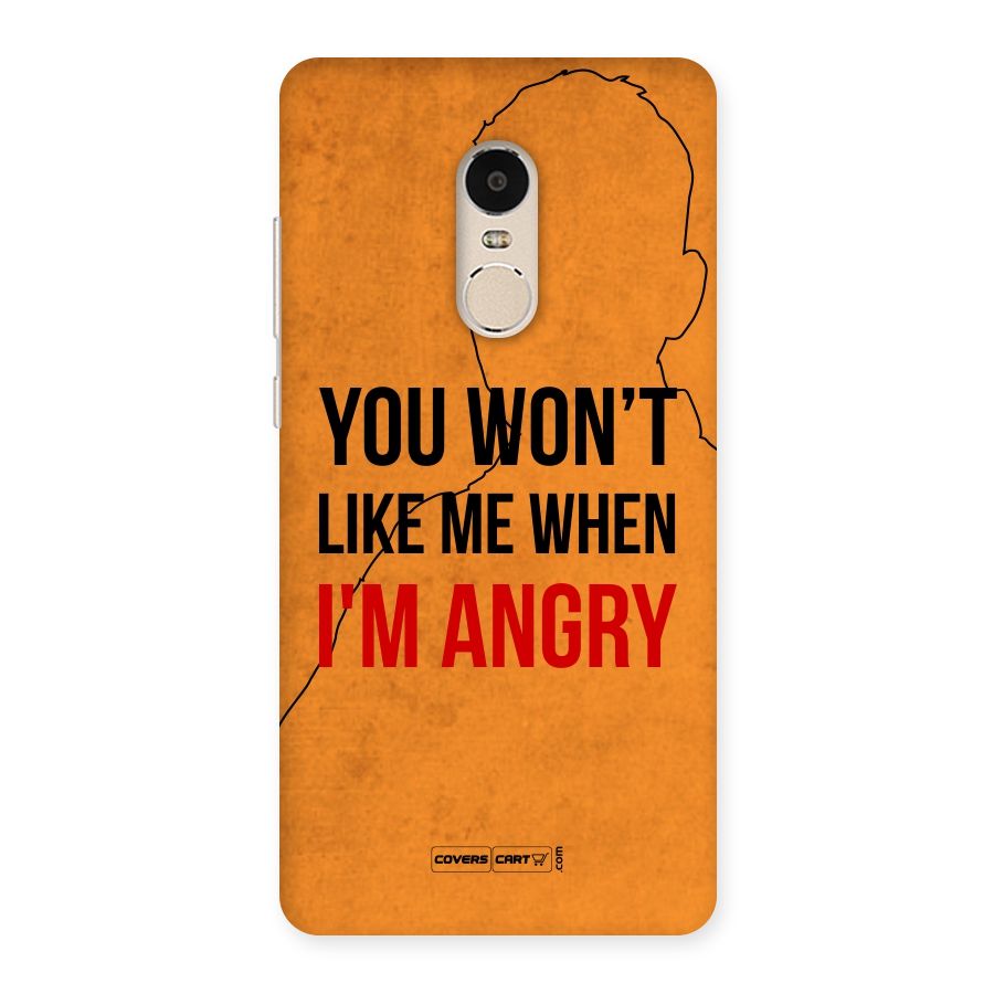 I m Angry Back Case for Xiaomi Redmi Note 4