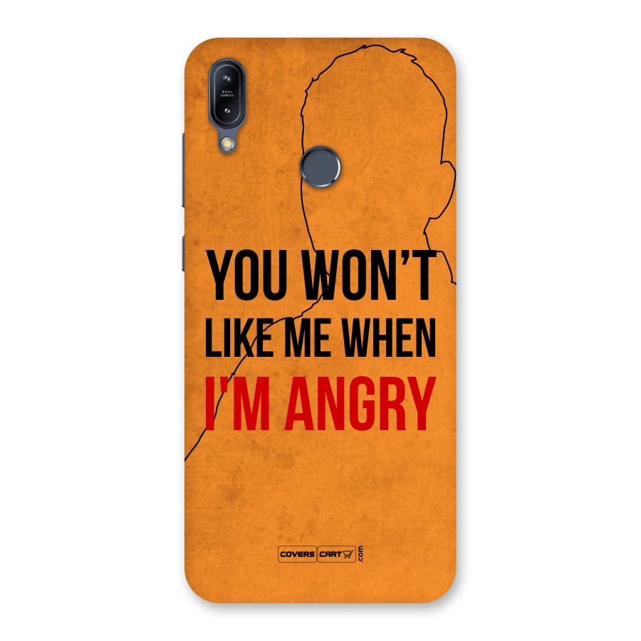 I m Angry Back Case for Zenfone Max M2