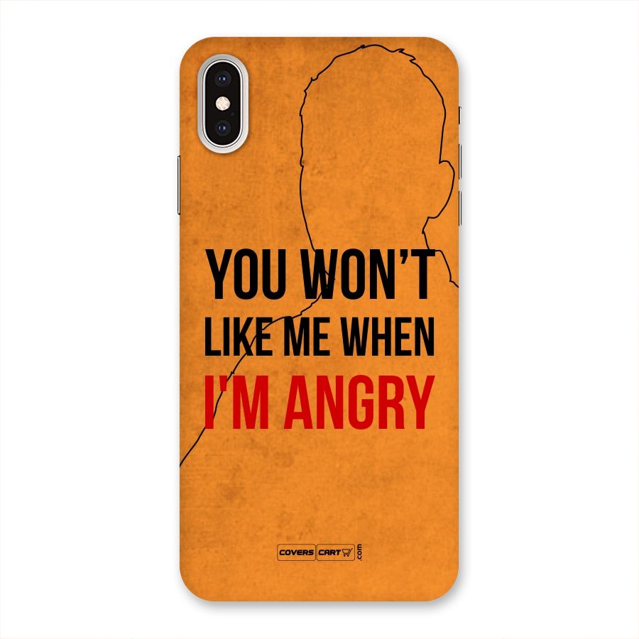 I m Angry Back Case for iPhone XS Max