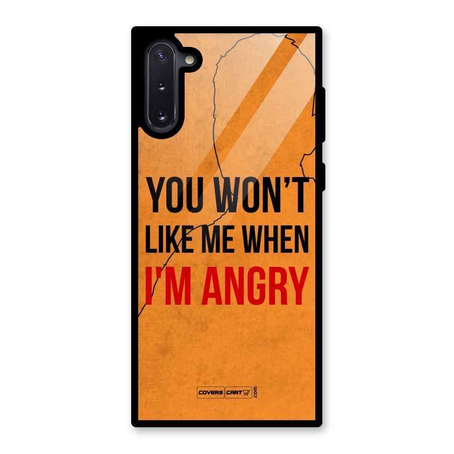 I m Angry Glass Back Case for Galaxy Note 10