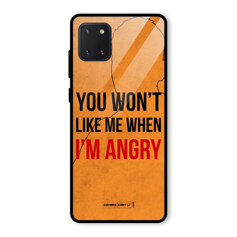 I m Angry Glass Back Case for Galaxy Note 10 Lite