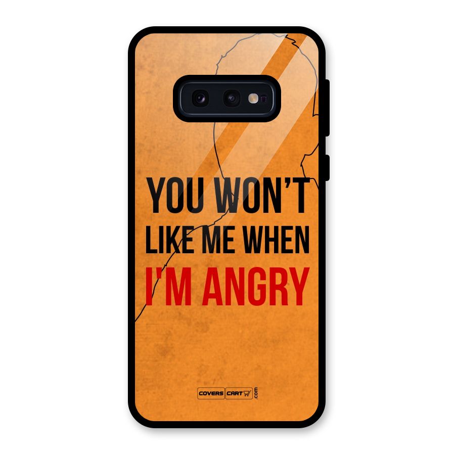 I m Angry Glass Back Case for Galaxy S10e
