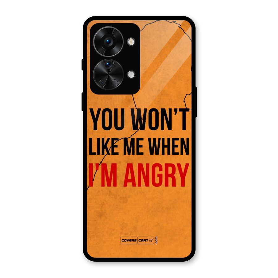 I m Angry Glass Back Case for OnePlus Nord 2T