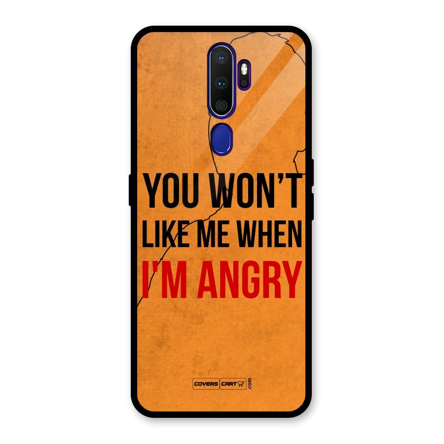 I m Angry Glass Back Case for Oppo A9 (2020)