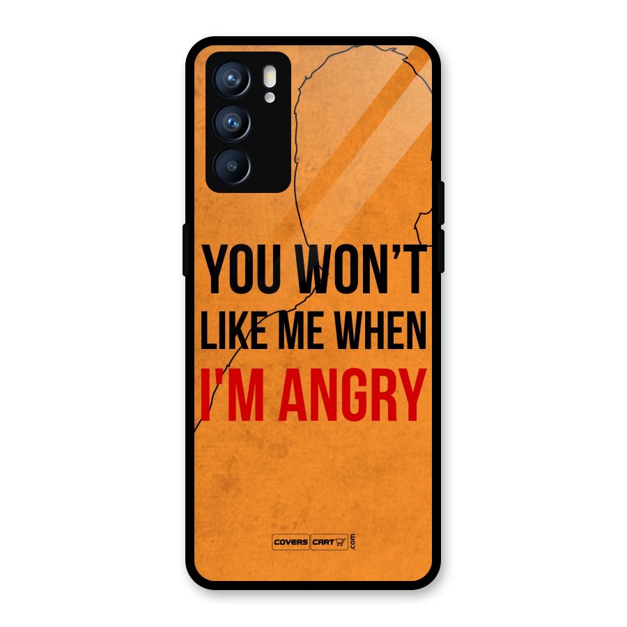 I m Angry Glass Back Case for Oppo Reno6 5G