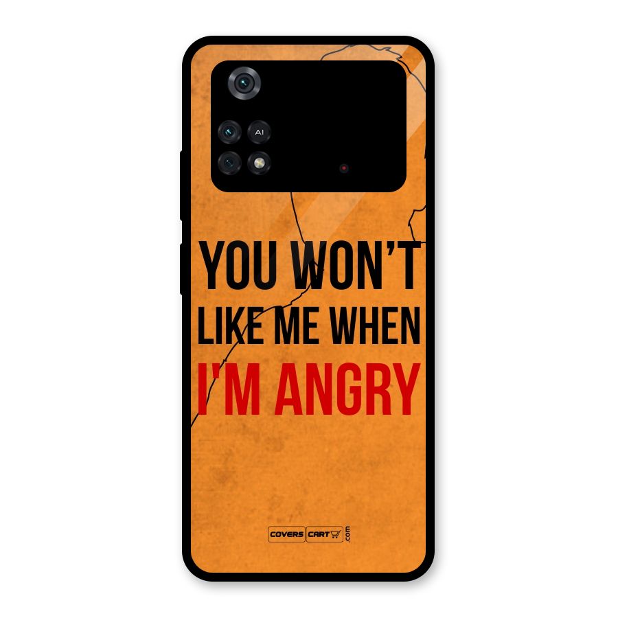I m Angry Glass Back Case for Poco M4 Pro 4G