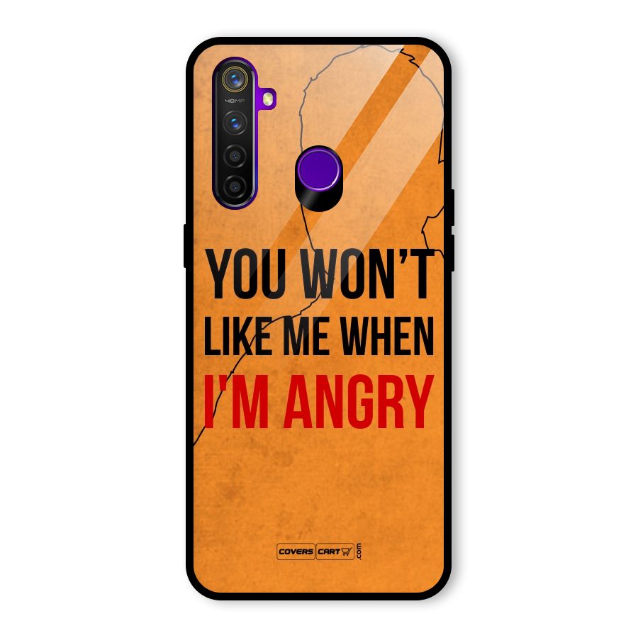 I m Angry Glass Back Case for Realme 5 Pro