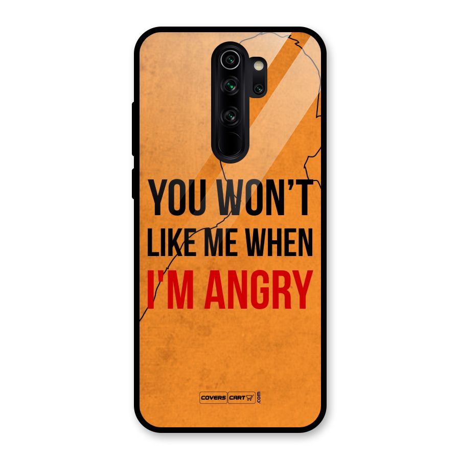 I m Angry Glass Back Case for Redmi Note 8 Pro