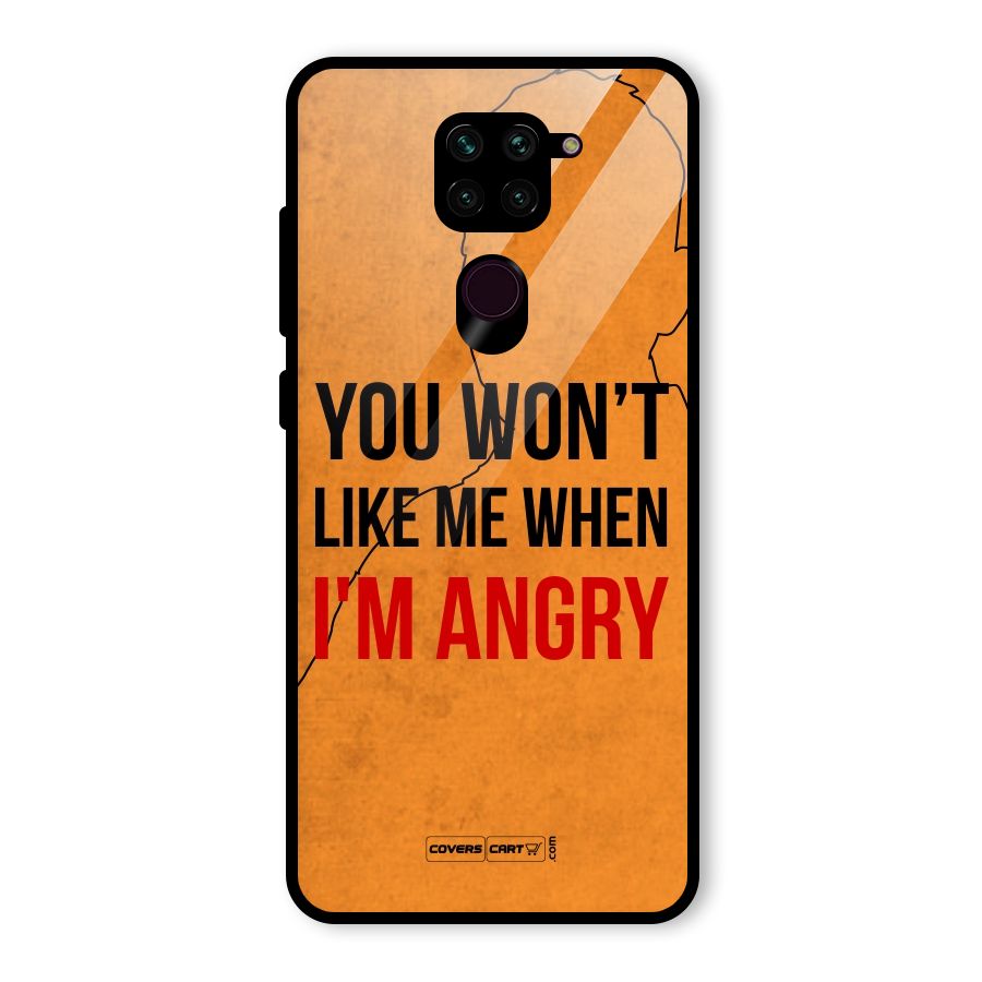 I m Angry Glass Back Case for Redmi Note 9