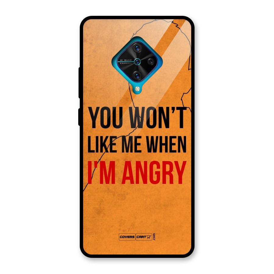 I m Angry Glass Back Case for Vivo S1 Pro