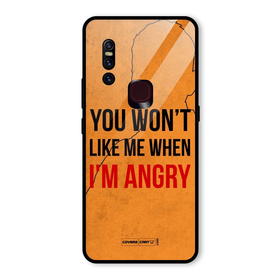 I m Angry Glass Back Case for Vivo V15