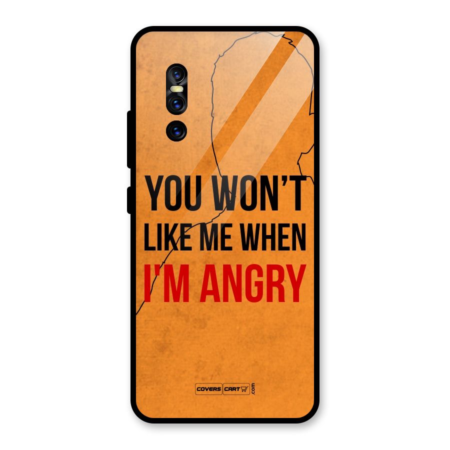 I m Angry Glass Back Case for Vivo V15 Pro