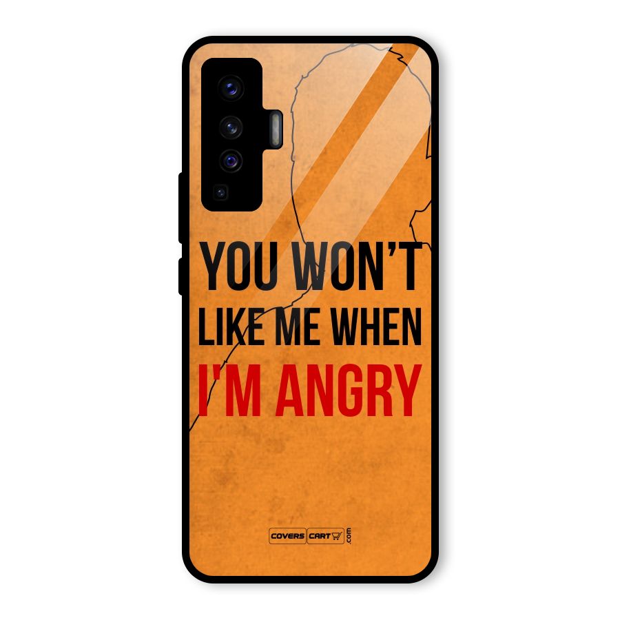 I m Angry Glass Back Case for Vivo X50