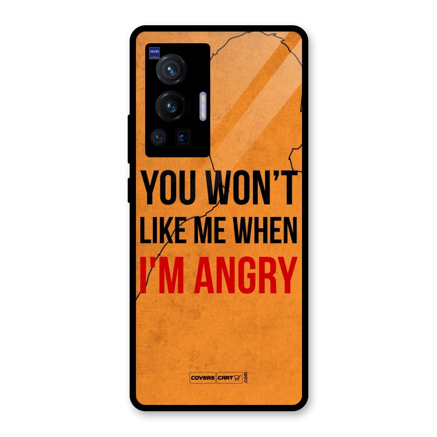 I m Angry Glass Back Case for Vivo X70 Pro