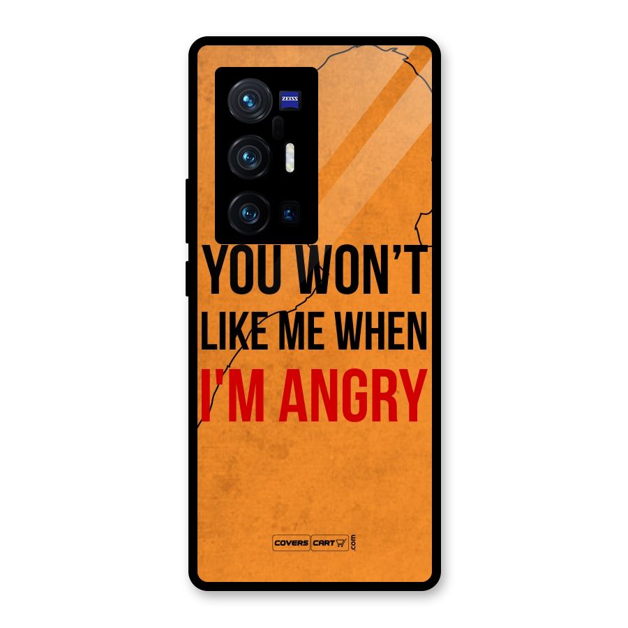 I m Angry Glass Back Case for Vivo X70 Pro Plus