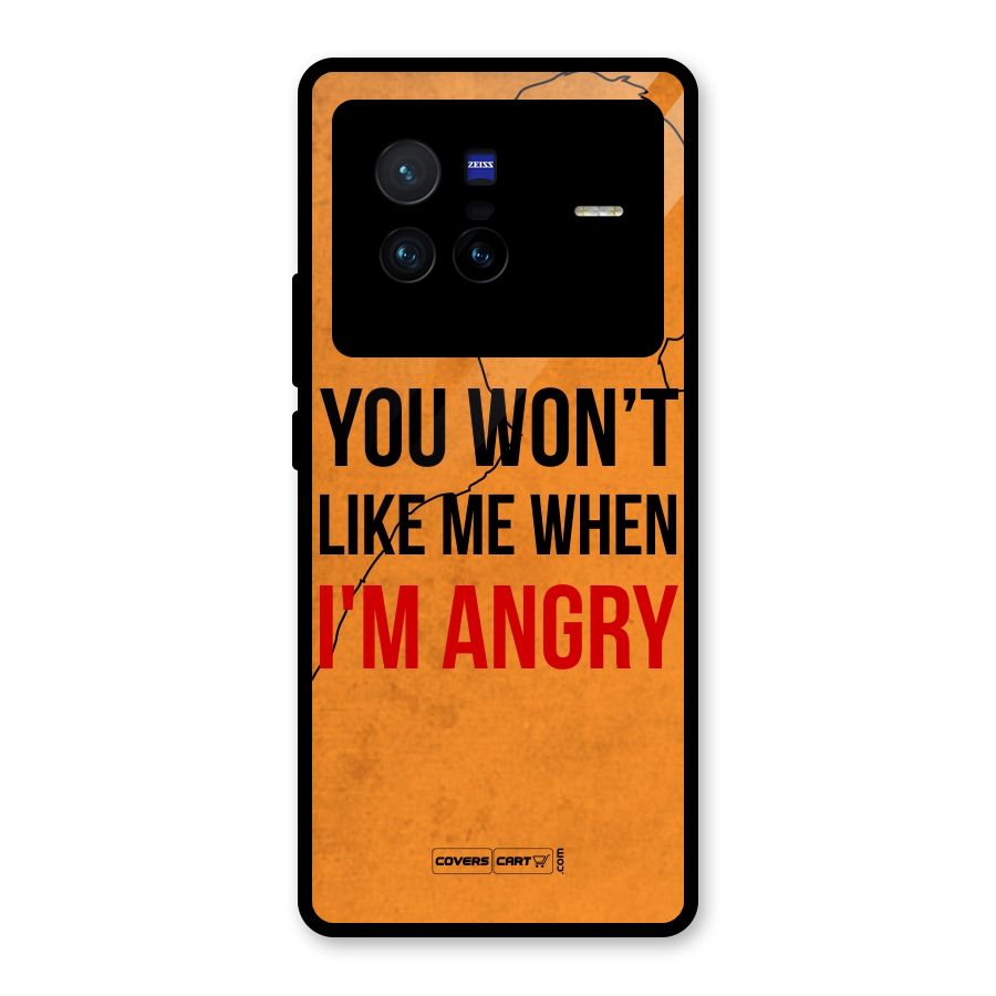 I m Angry Glass Back Case for Vivo X80