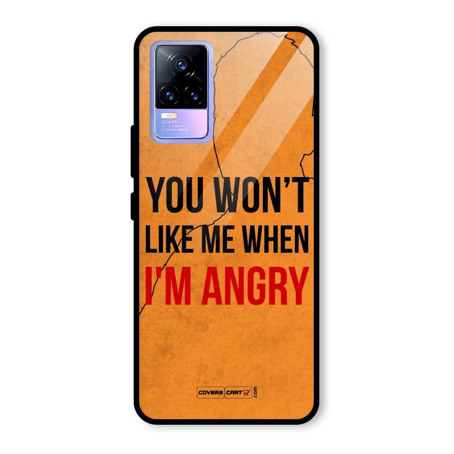 I m Angry Glass Back Case for Vivo Y73