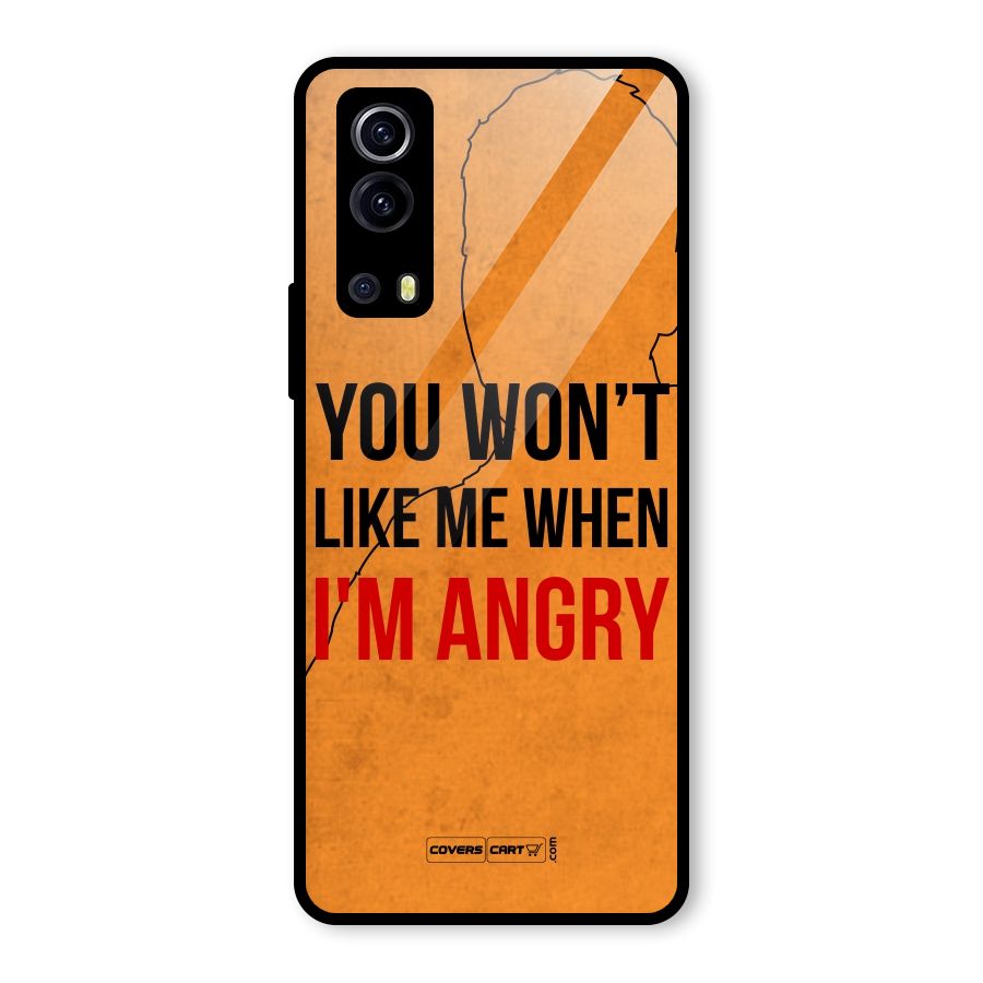 I m Angry Glass Back Case for Vivo iQOO Z3