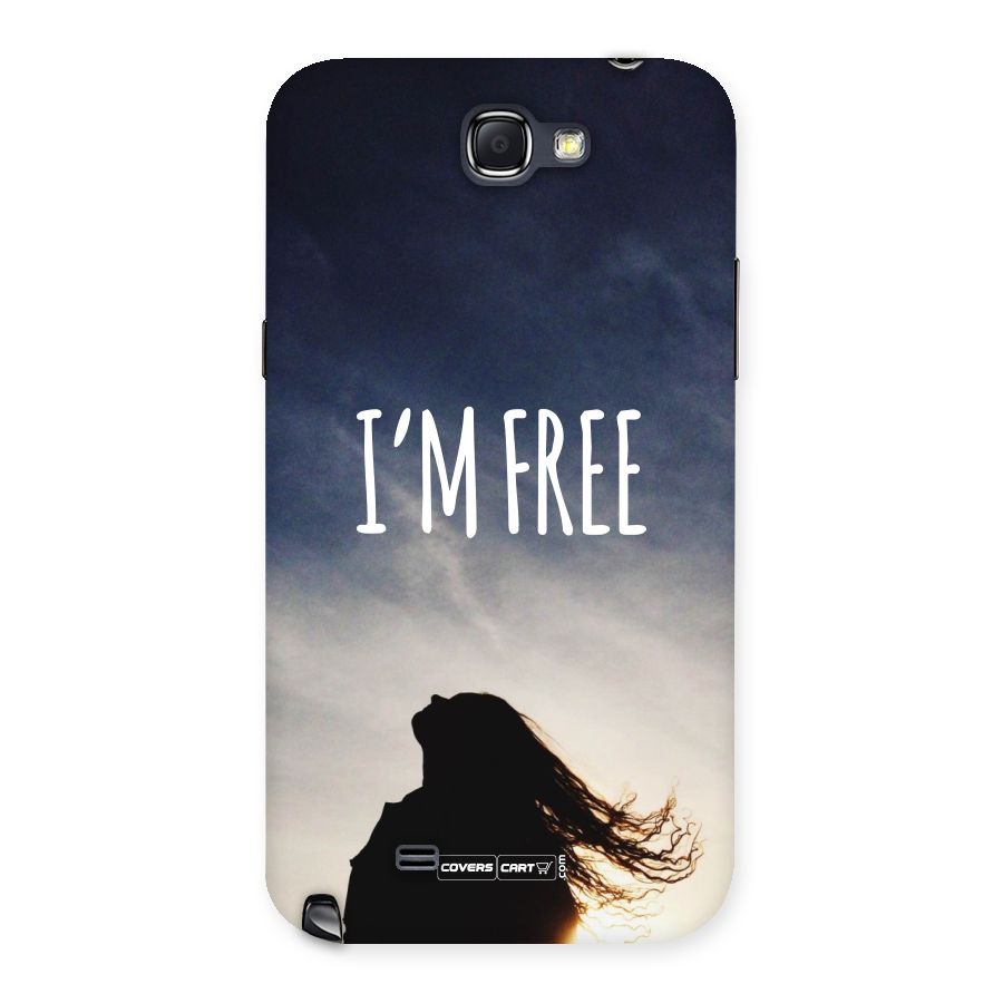 I m Free Back Case for Galaxy Note 2