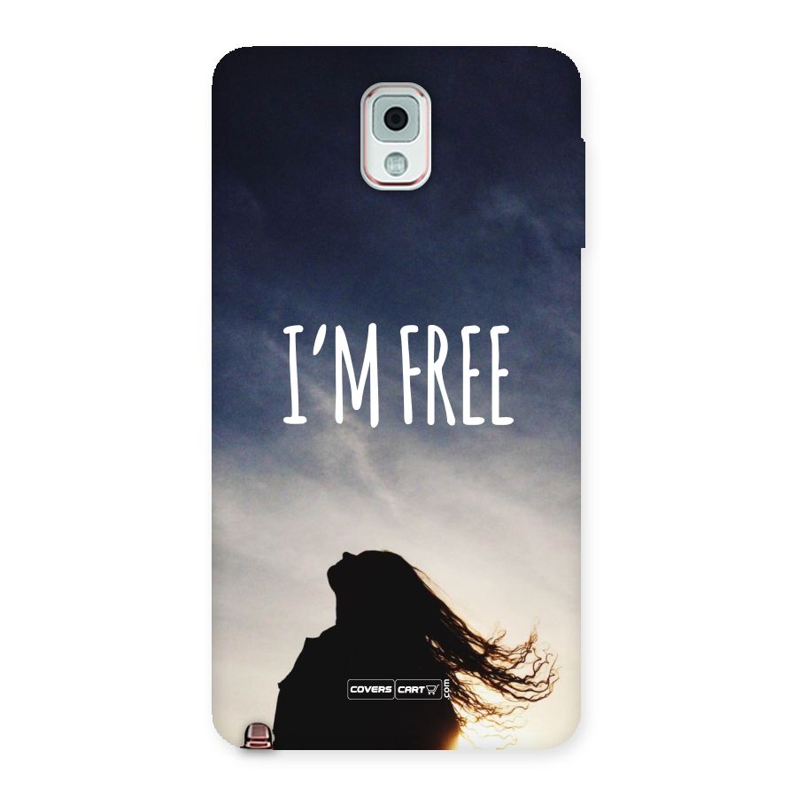 I m Free Back Case for Galaxy Note 3