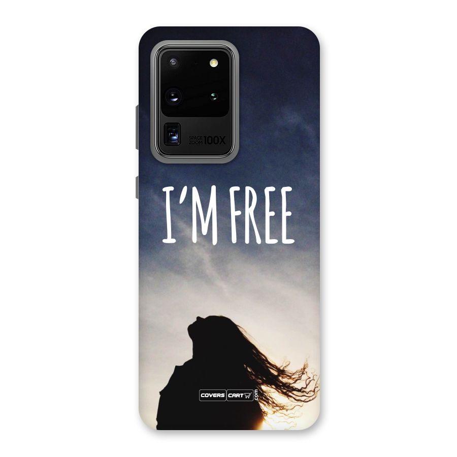 I m Free Back Case for Galaxy S20 Ultra