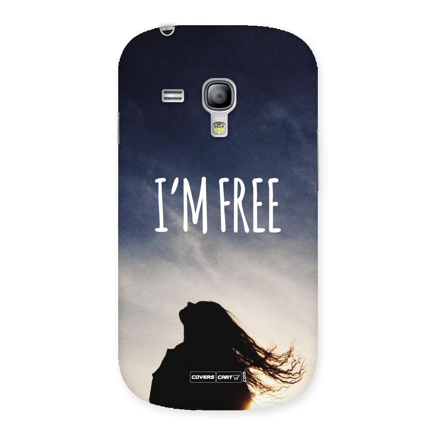 I m Free Back Case for Galaxy S3 Mini