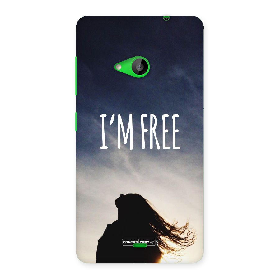 I m Free Back Case for Lumia 535