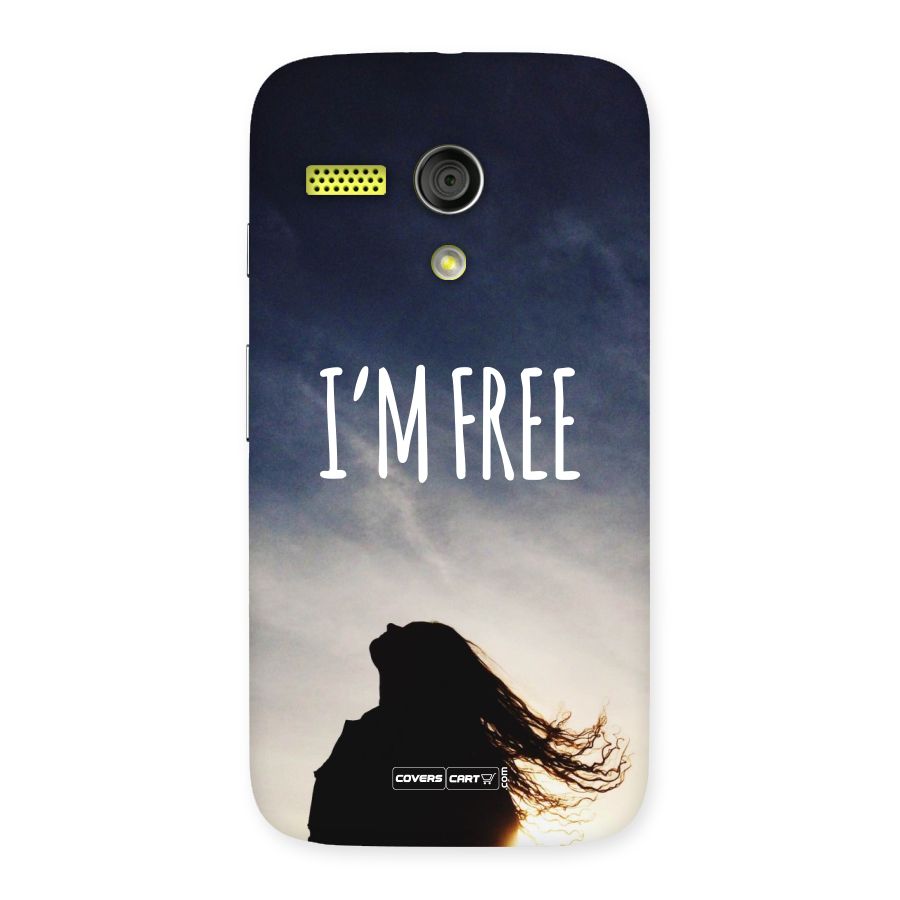 I m Free Back Case for Moto G