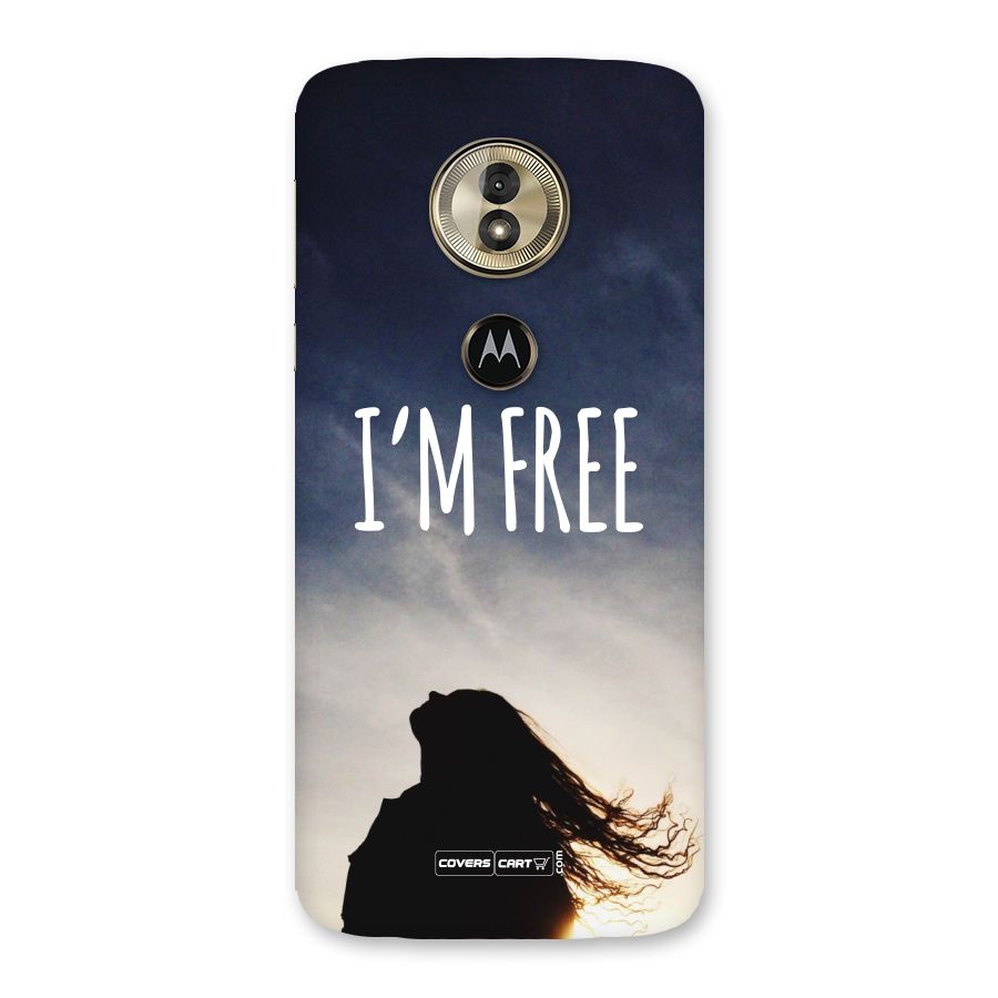 I m Free Back Case for Moto G6 Play