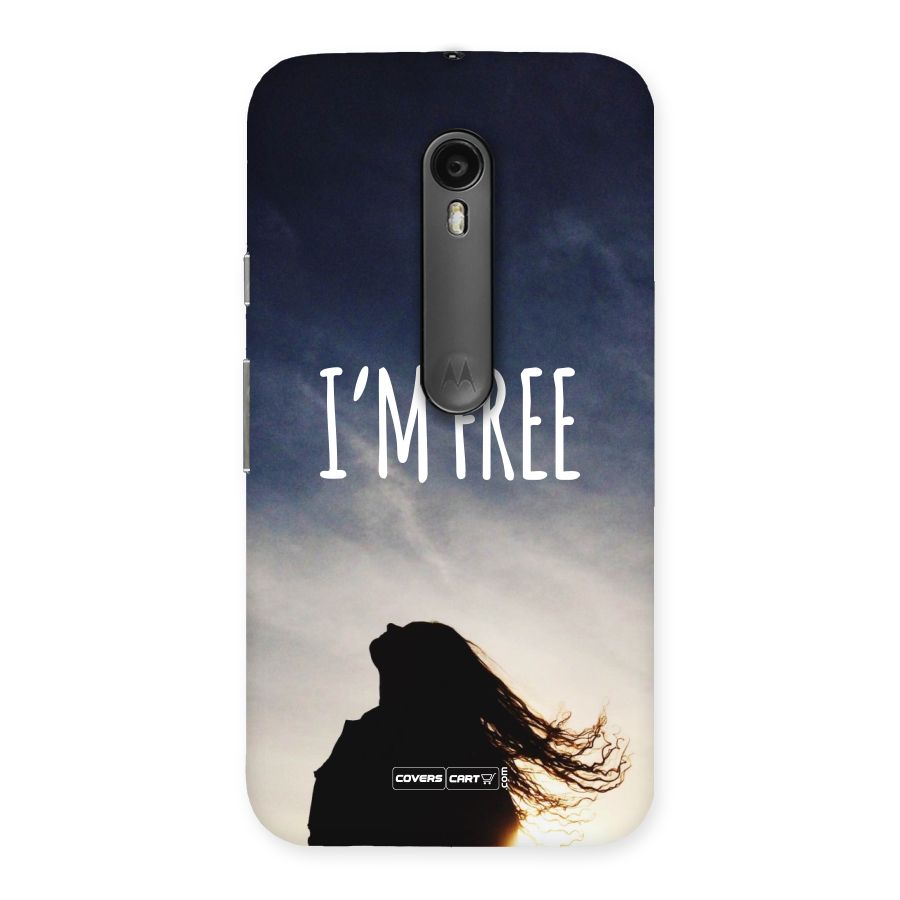 I m Free Back Case for Moto G Turbo