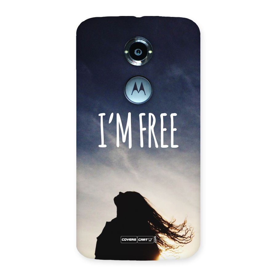I m Free Back Case for Moto X 2nd Gen
