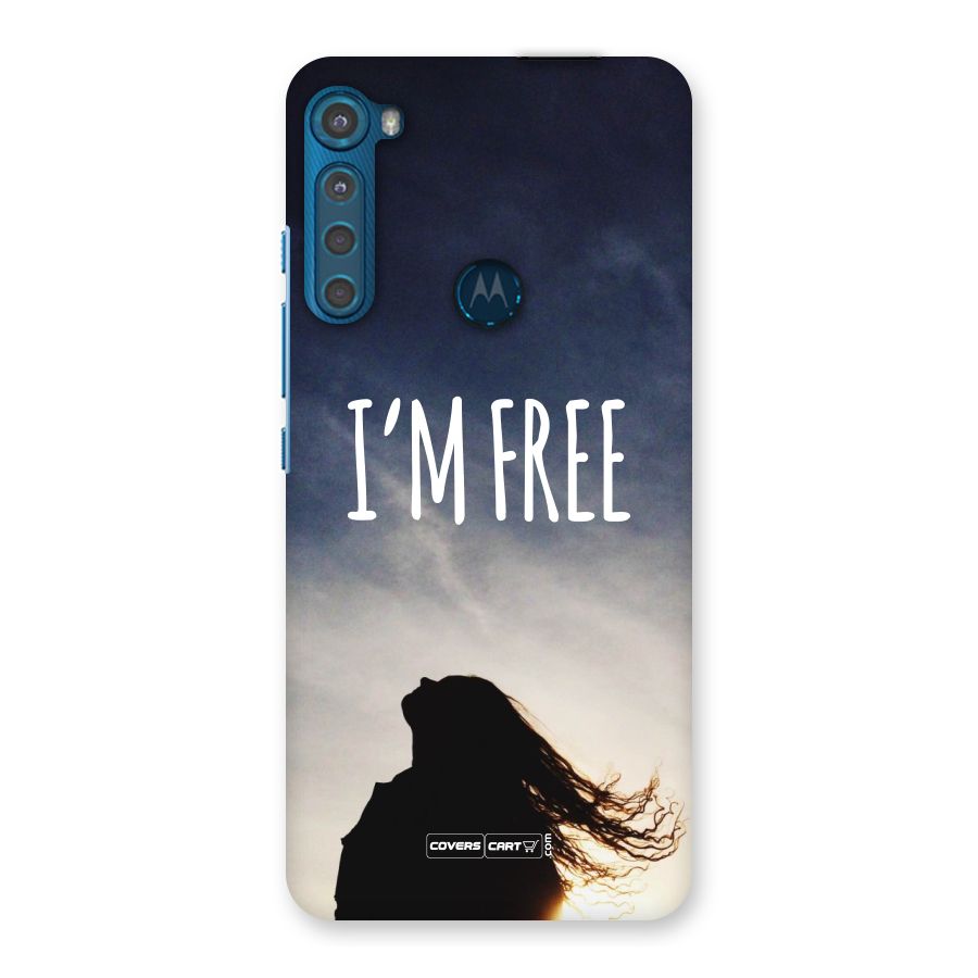 I m Free Back Case for Motorola One Fusion Plus