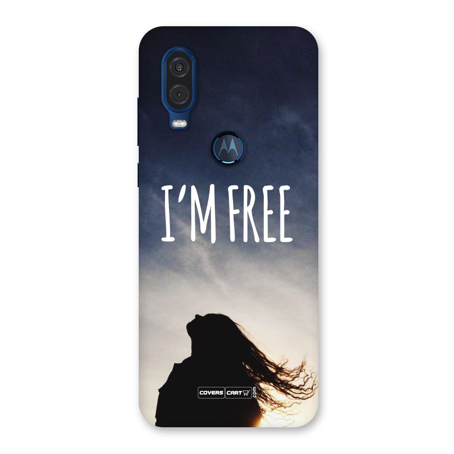 I m Free Back Case for Motorola One Vision
