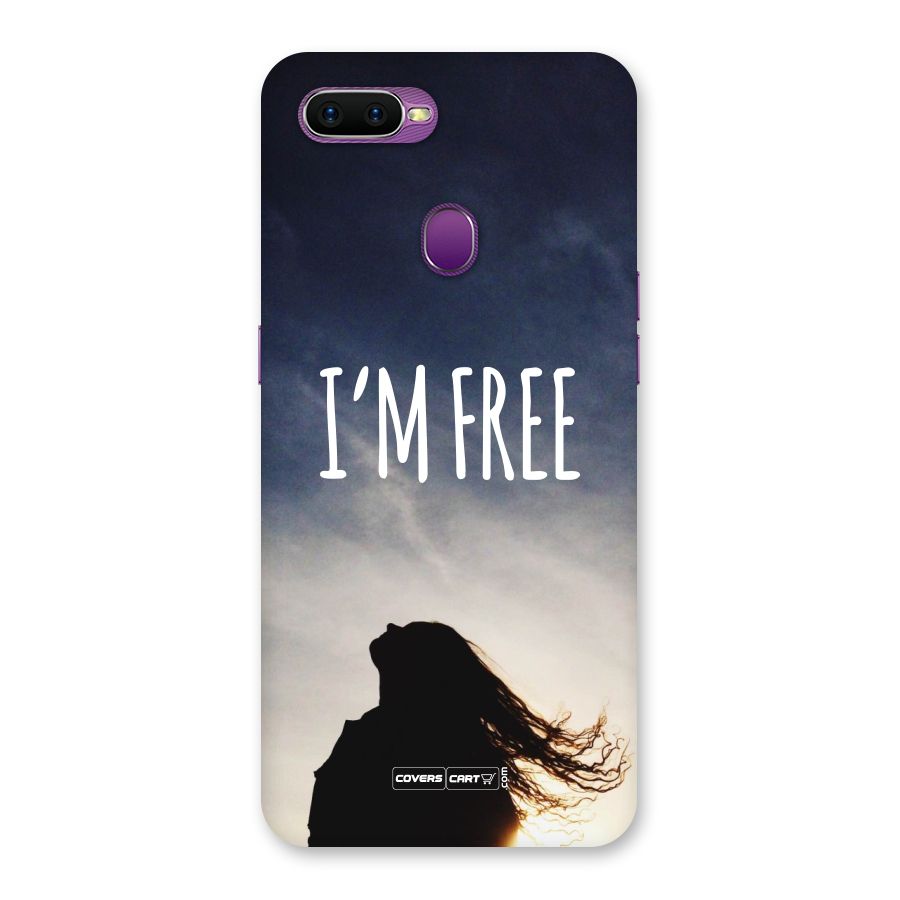 I m Free Back Case for Oppo F9